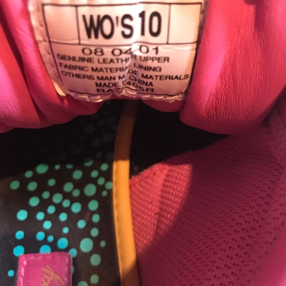 2001 Colorful Pastry Run‎ Fab Boot Shell Toe Sneaker Womens US 10 EU 40.5 UK 8